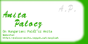 anita palocz business card